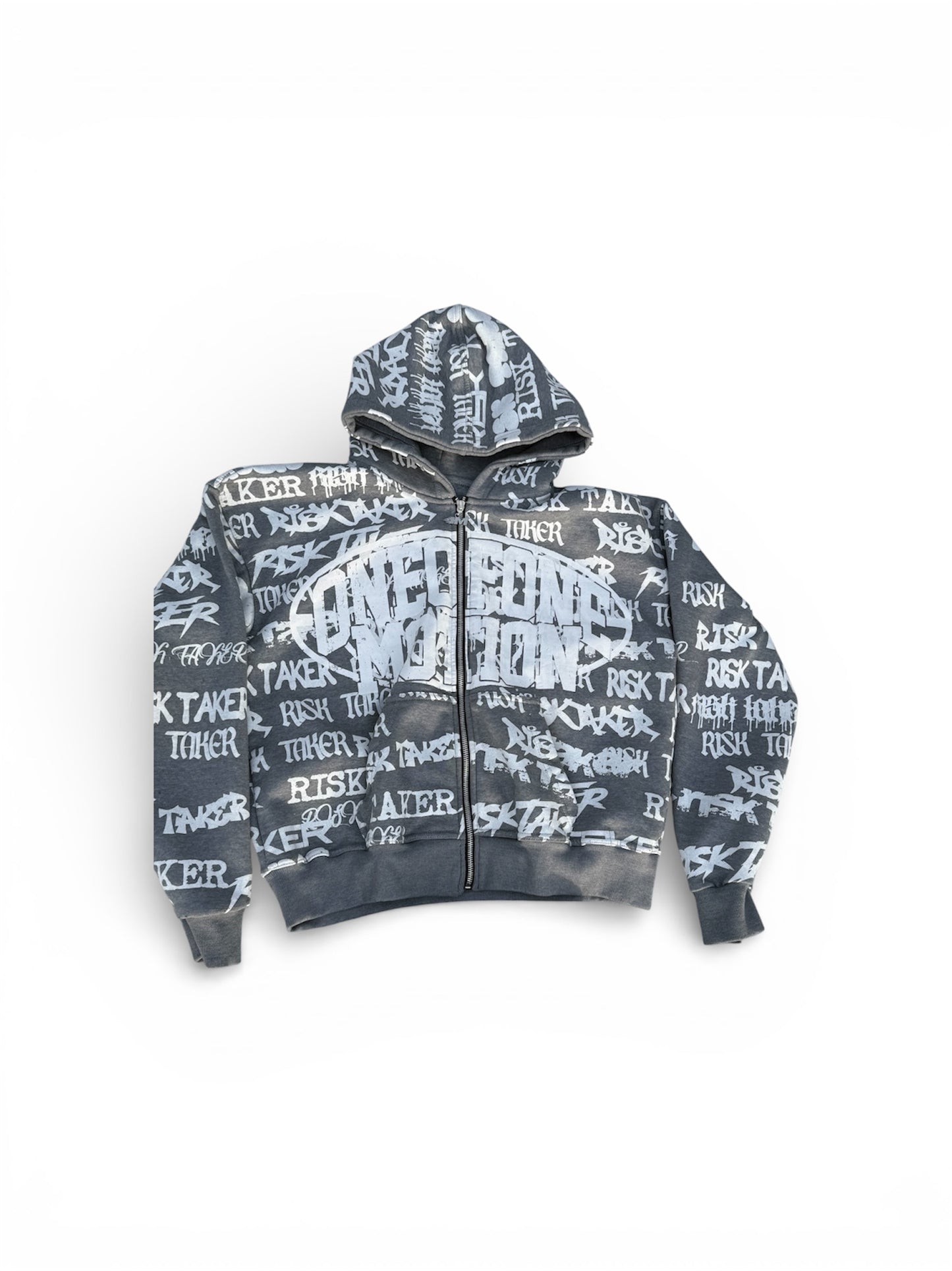 ONEOFONE GRAFFITI ZIP UP (Grey)