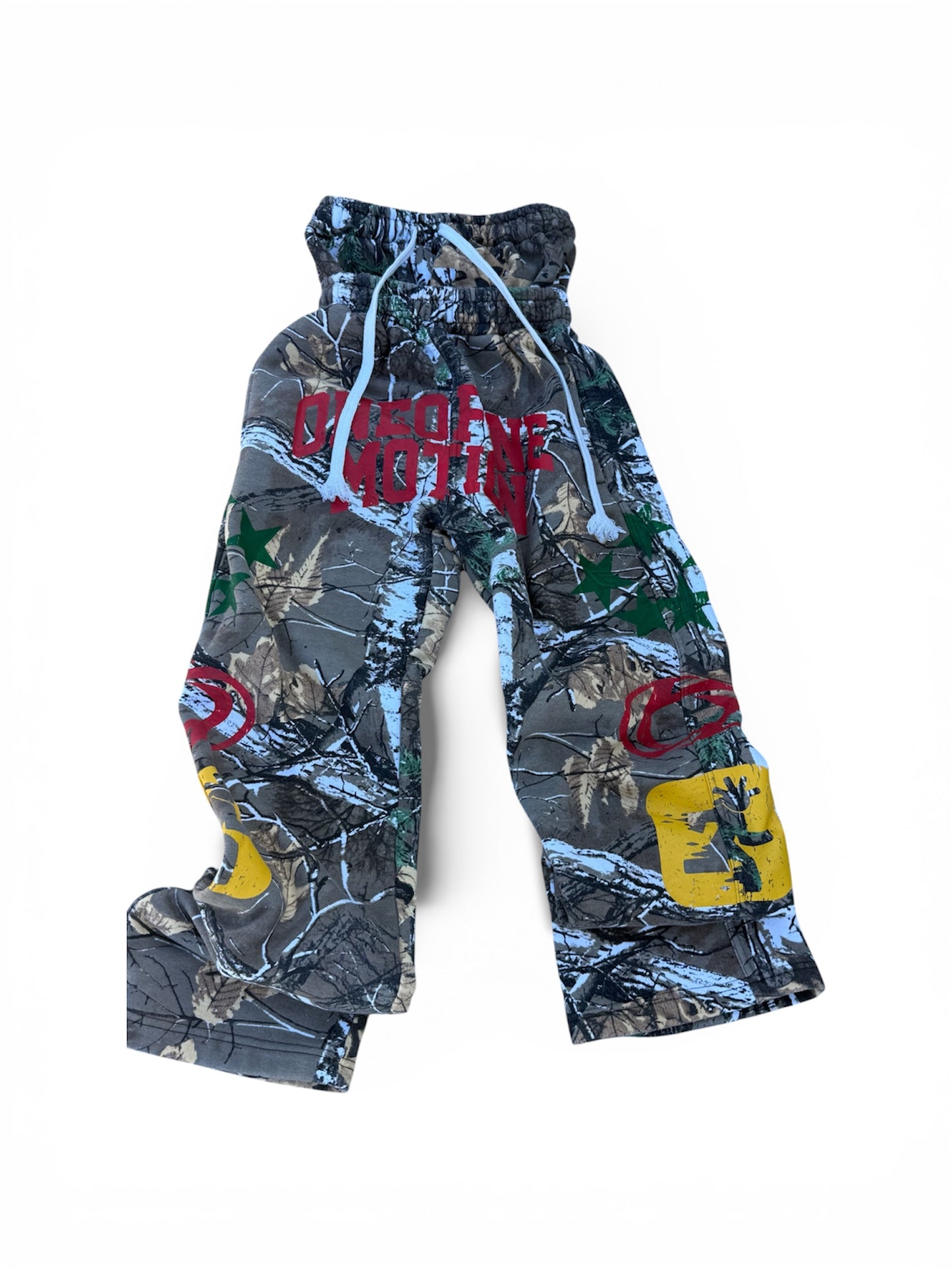 ONEOFONE GRAFFITI DOUBLE WAIST PANTS (Camo)