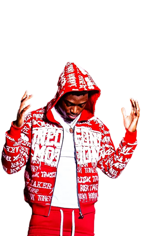 ONEOFONE GRAFFITI ZIP UP (Red)