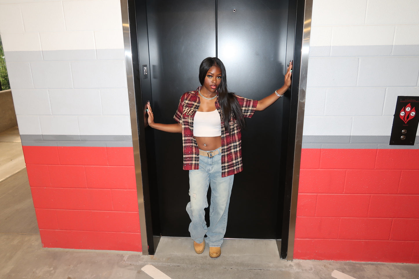 1M RED/BURGUNDY RISK TAKER FLANNEL